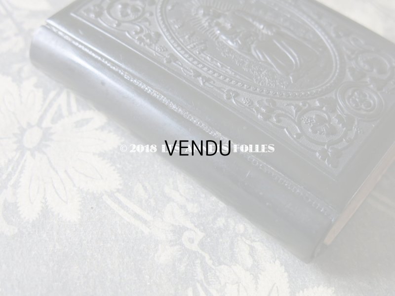 画像4: 1882年 アンティーク ミサ典書 セルロイド製 聖母マリア&キリスト 黒