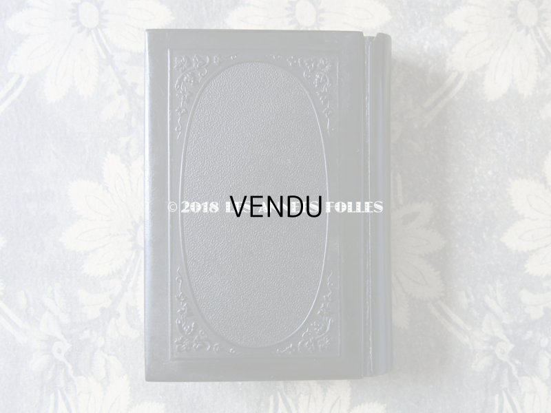 画像3: 1882年 アンティーク ミサ典書 セルロイド製 聖母マリア&キリスト 黒