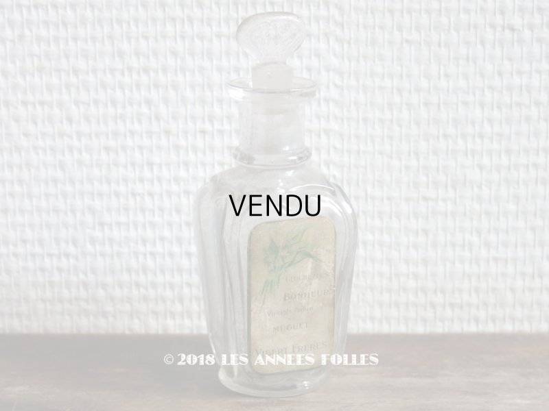 画像1: アンティーク 鈴蘭のパフュームボトル CLOCHETTE DE BONHEUR VERITABLE PARFUM DU MUGUET - VIBERT FRERES PARIS -