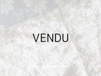 アンティーク ファブリック フリンジ生地 エクリュ