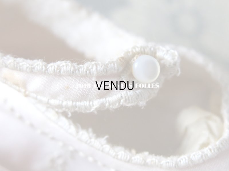 画像8: 1900年代 アンティーク ベビー用  淡いピンクの靴 手刺繍の花模様