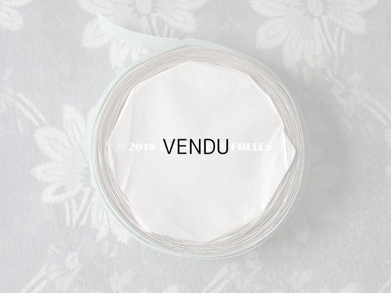 画像6: 1900年代 アンティーク シルク製 オーガンジーのリボン ミントグリーン 1.2cm幅  5.8m