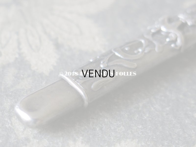 画像6: 1900年代 アンティーク シルバー製 エルミン紋章 ヤドリギのペンシルケース CHATELAINE