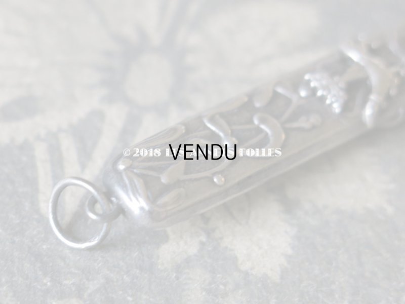 画像5: 1900年代 アンティーク シルバー製 エルミン紋章 ヤドリギのペンシルケース CHATELAINE