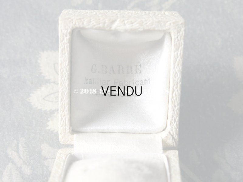 画像4: アンティーク ジュエリーボックス オフホワイト リングボックス