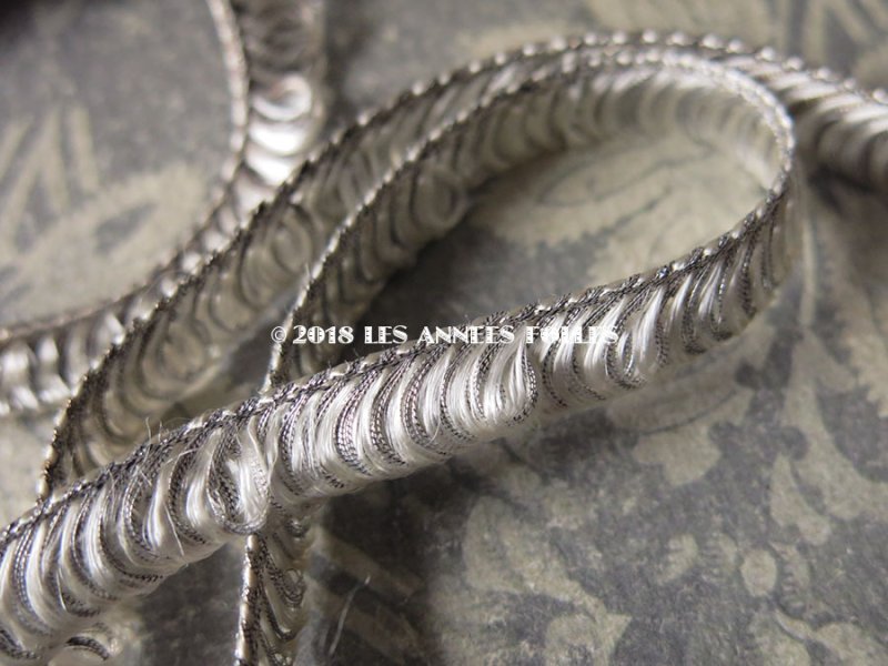 画像3: 1900年代 アンティーク  トリム メタル糸＆シルバーのフリンジ 