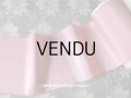 1900年代 アンティーク 幅広 シルク製リボン ピンク 0.88m PON 0628 N 80 Vx ROSE 134 
