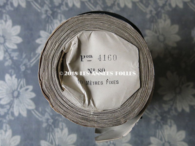 画像4: 1900年代 アンティーク シルク製 幅広 リボン グリーン 9.5m PON 4160 N 80 