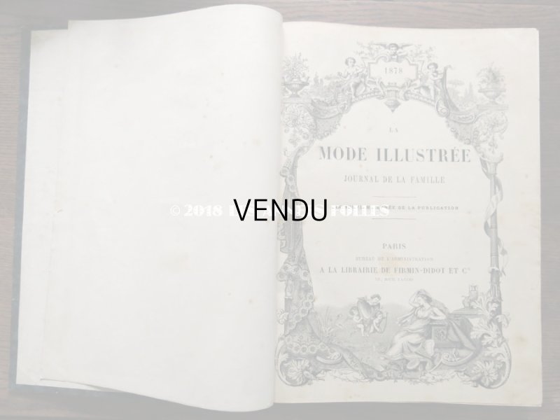 画像4: 1878年 アンティーク 本 版画付き モード新聞 1年分 ファッションプレートブック LA MODE ILLUSTREE