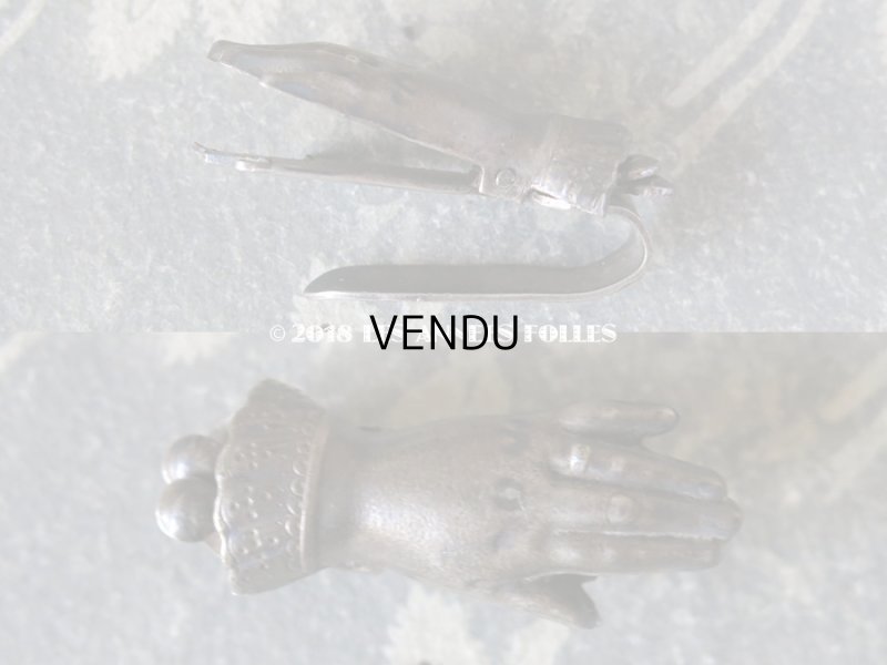 画像7:  アンティーク フック型 とても小さなペーパークリップ シャトレーヌ CHATELAINE