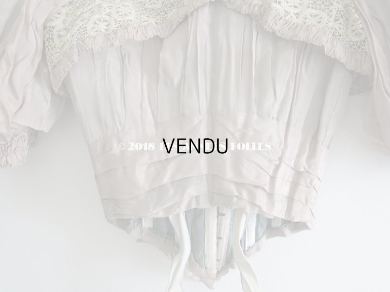 画像13: 1900年代 アンティーク コルサージュ シルク製 モーヴ