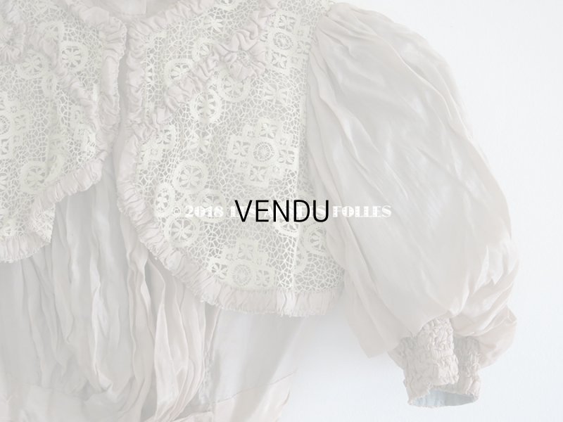 画像4: 1900年代 アンティーク コルサージュ シルク製 モーヴ