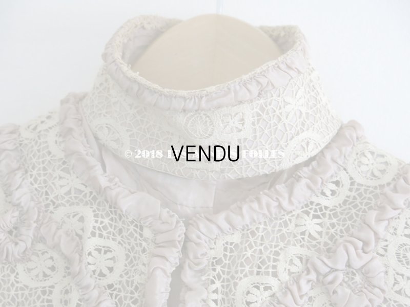 画像7: 1900年代 アンティーク コルサージュ シルク製 モーヴ