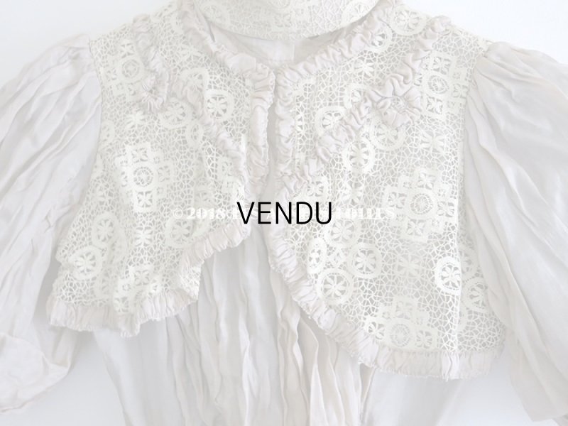 画像3: 1900年代 アンティーク コルサージュ シルク製 モーヴ