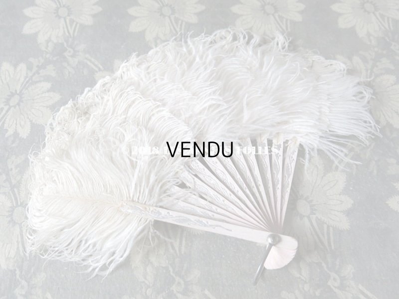 画像6: アンティーク ドール用 フェザーのファン