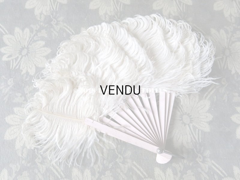 画像8: アンティーク ドール用 フェザーのファン