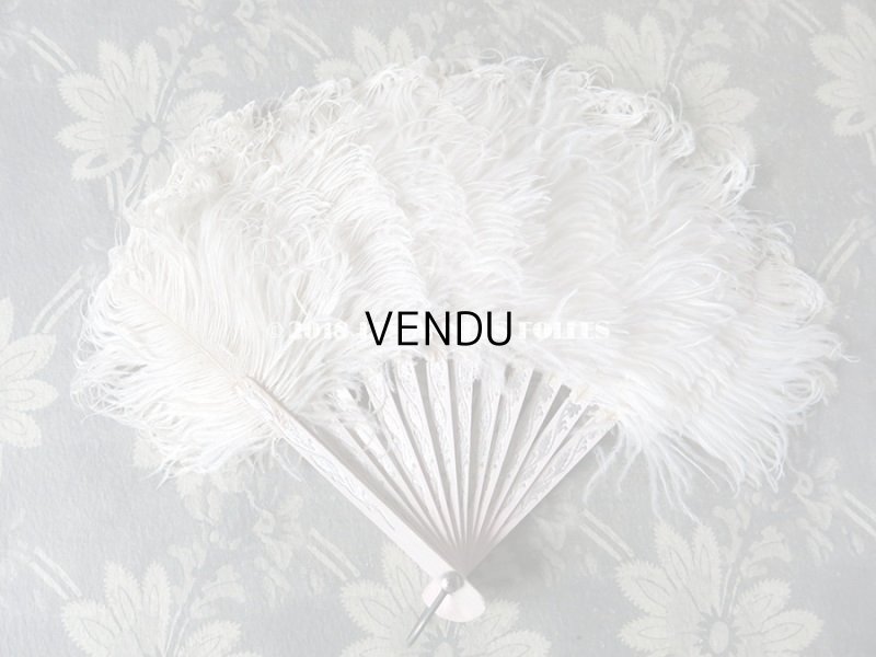 画像5: アンティーク ドール用 フェザーのファン