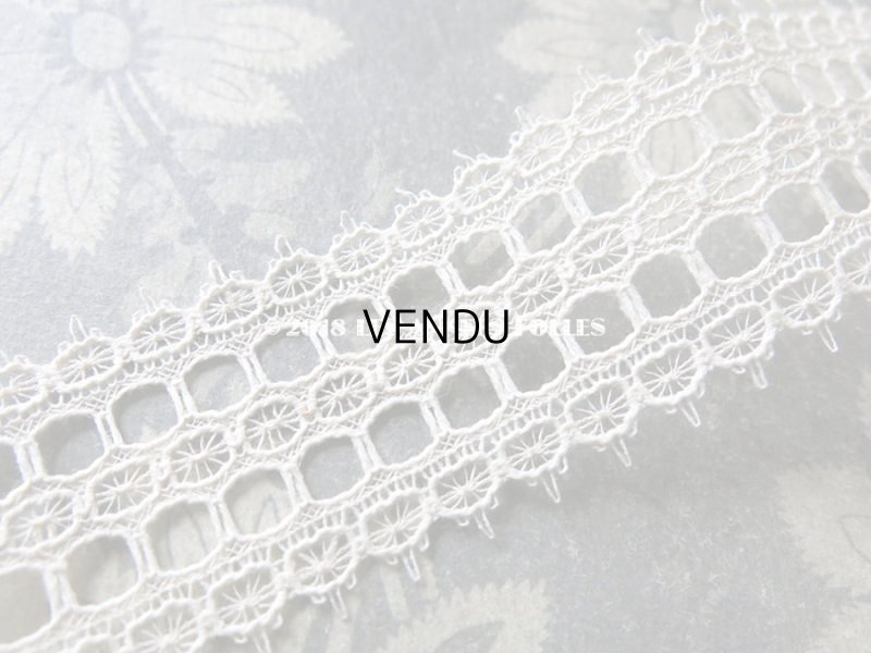 画像5: 19世紀末 アンティーク レース リボン通し　113cm