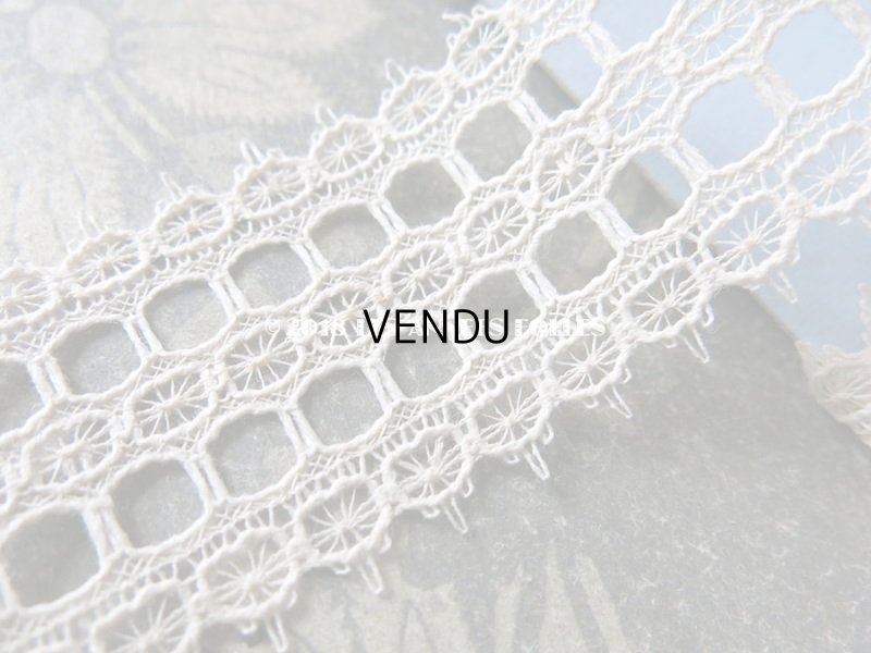 画像4: 19世紀末 アンティーク レース リボン通し　113cm