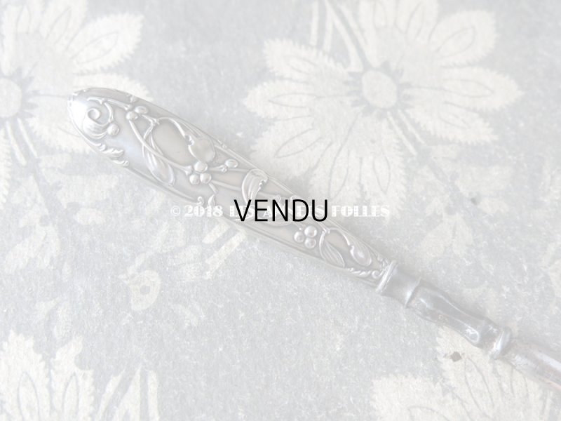 画像3: １900年代 アンティーク  シルバー製 ヤドリギのかぎ針 