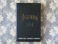 1914年 アンティーク 未使用の手帳 スケジュール帳　AGENDA 1914