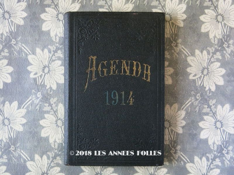 画像1: 1914年 アンティーク 未使用の手帳 スケジュール帳　AGENDA 1914