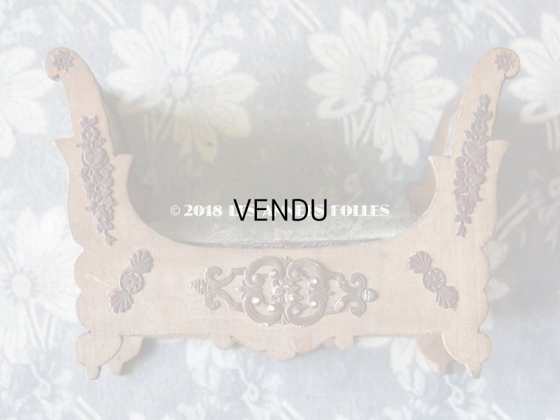 画像3: 19世紀末 アンティーク  ドールベッド 