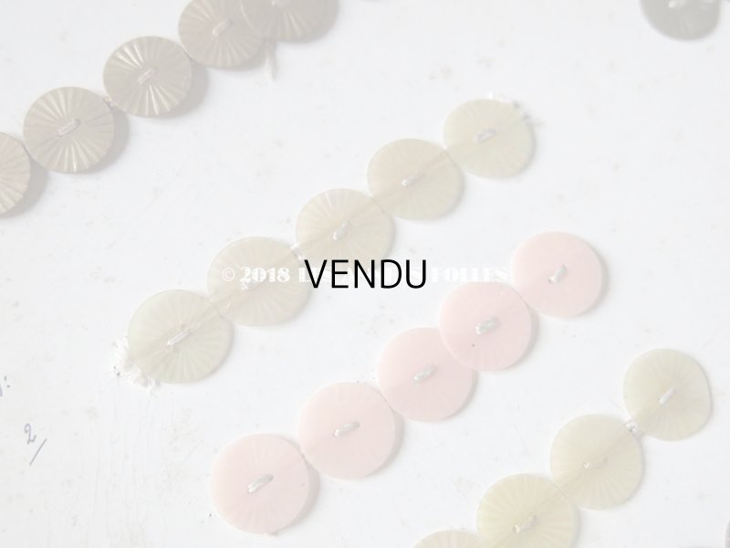 画像4: 1920年代 アンティーク  サンプラー ソレイユ スパンコール ゼラチン製 22色