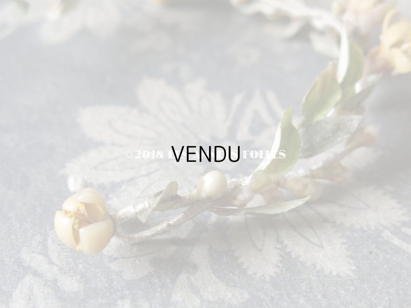 画像5: アンティーク ドール用 ワックスフラワーの小さなヘッドリース