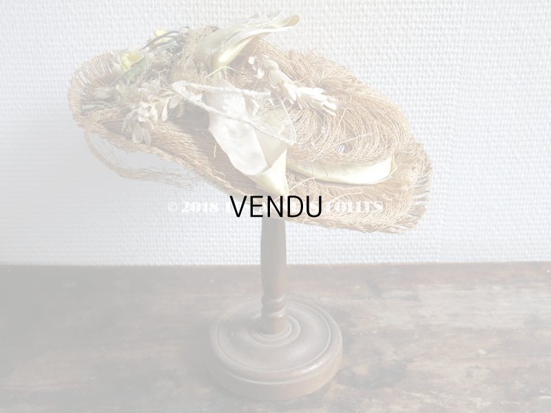 画像7: 18世紀末 アンティークハット 小さな女の子のストローハット