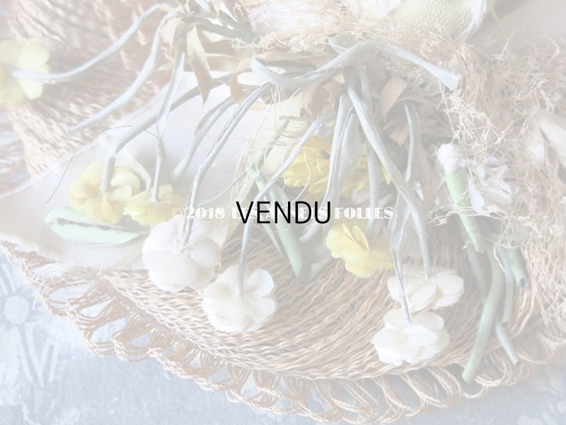 画像16: 18世紀末 アンティークハット 小さな女の子のストローハット