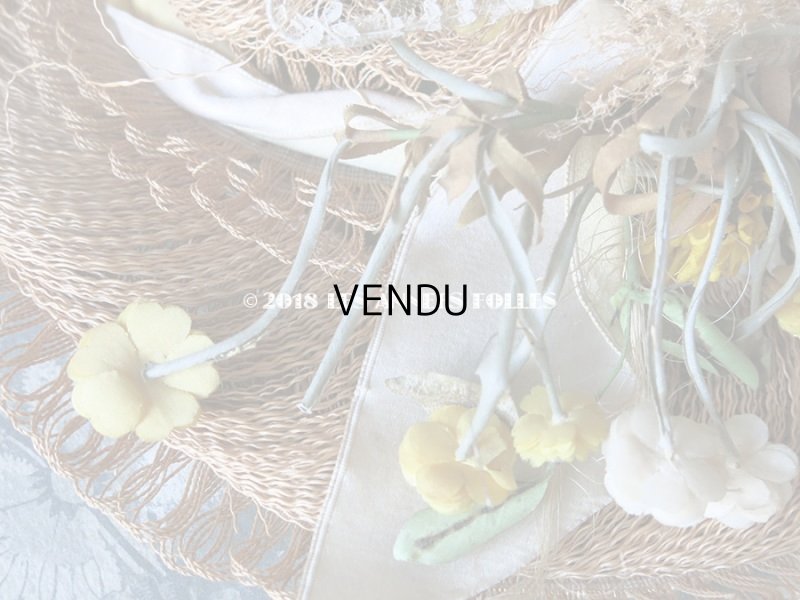 画像15: 18世紀末 アンティークハット 小さな女の子のストローハット