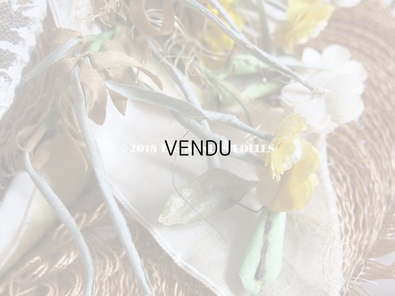 画像10: 18世紀末 アンティークハット 小さな女の子のストローハット