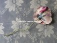 画像13: アンティーク  パンジーの布花 ベルベットのコサージュ