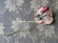 画像13: アンティーク  パンジーの布花 ベルベットのコサージュ