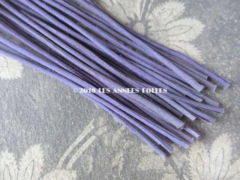 画像2: 1930年代 アンティーク コサージュ用 茎 青紫 24ピース 11〜12cm