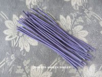 1930年代 アンティーク コサージュ用 茎 青紫 24ピース 11〜12cm