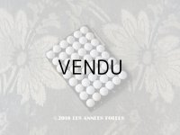 アンティーク ドール用 5mm リネンのくるみボタンのセット オフホワイト 12ピースのセット