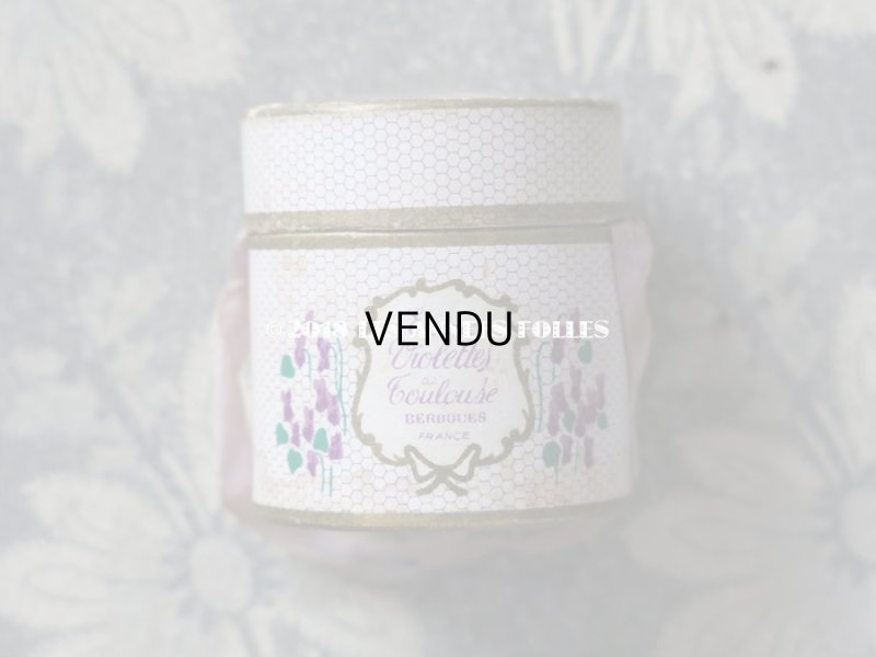 画像9: アンティーク とても小さな 菫のパフュームボックス&ボトル ESSENCE VIOLETTE DE TOULOUSE - BERDOUES FRANCE -
