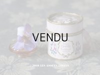 アンティーク とても小さな 菫のパフュームボックス＆ボトル ESSENCE VIOLETTE DE TOULOUSE - BERDOUES FRANCE -