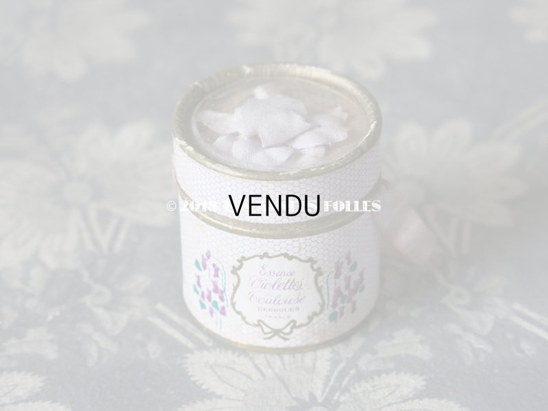 画像5: アンティーク とても小さな 菫のパフュームボックス&ボトル ESSENCE VIOLETTE DE TOULOUSE - BERDOUES FRANCE -