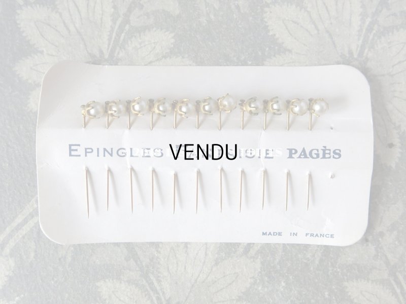 画像3: 1900年代 アンティーク エパングルパール付き ゴールド  EPINGLES FANRAISIE PAGES