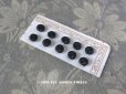 画像1: アンティーク ドール用 シルク製 くるみボタン 極小 8mm 10ピースのセット 黒 (1)