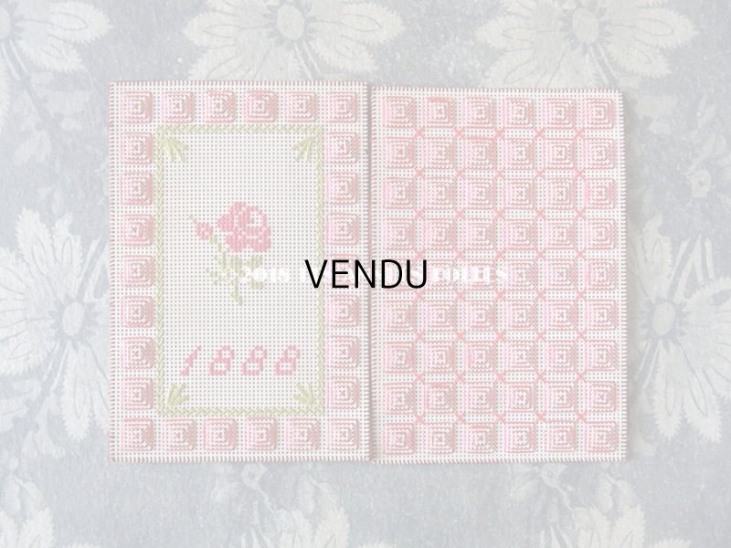 画像10: 1888年 アンティーク  ニードルケース  ピンクの薔薇 両開き