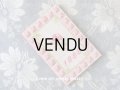 1888年 アンティーク  ニードルケース  ピンクの薔薇 両開き