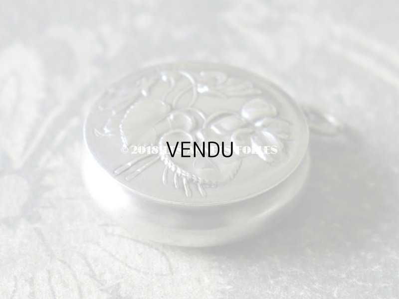 画像5: アンティーク シャトレーヌ シルバー製　菫の小さなパウダーケース