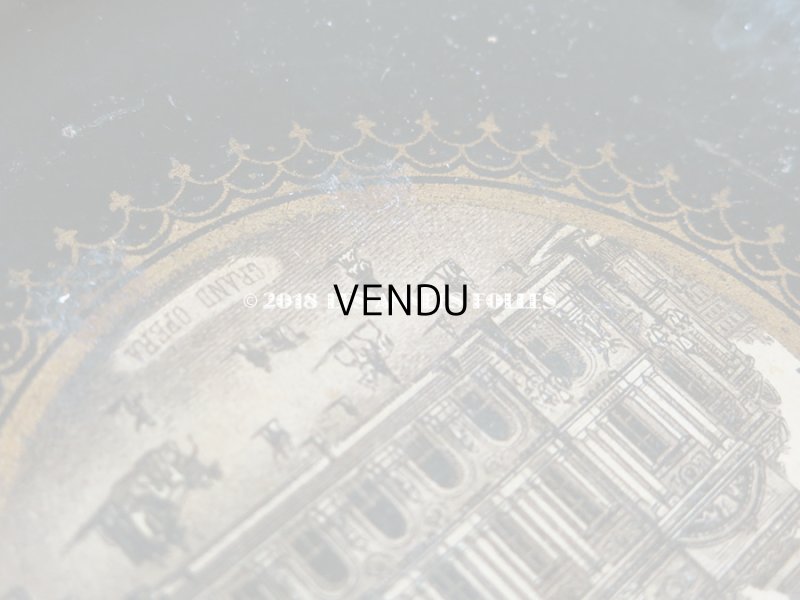 画像5: 19世紀 アンティーク ナポレオン3世 パリのオペラ座　パピエマシェのトレイ　