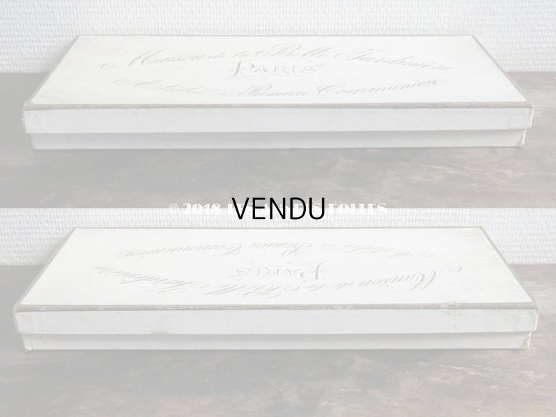 画像4: 1900年代 アンティーク　コミュニオン 初聖体のリボンの箱　- MAISON DE LA BELLE JARDINIERE -