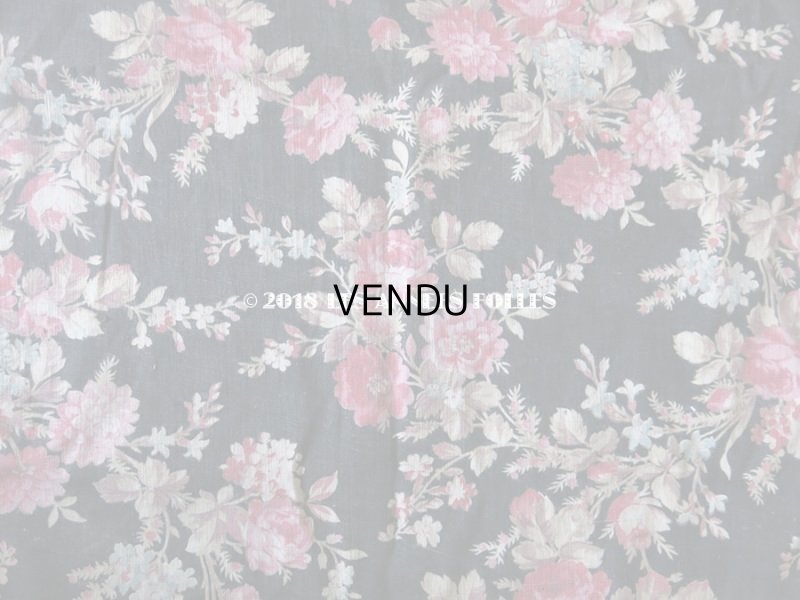 画像5: 19世紀末 アンティーク  ファブリック 薔薇　55×165 cm