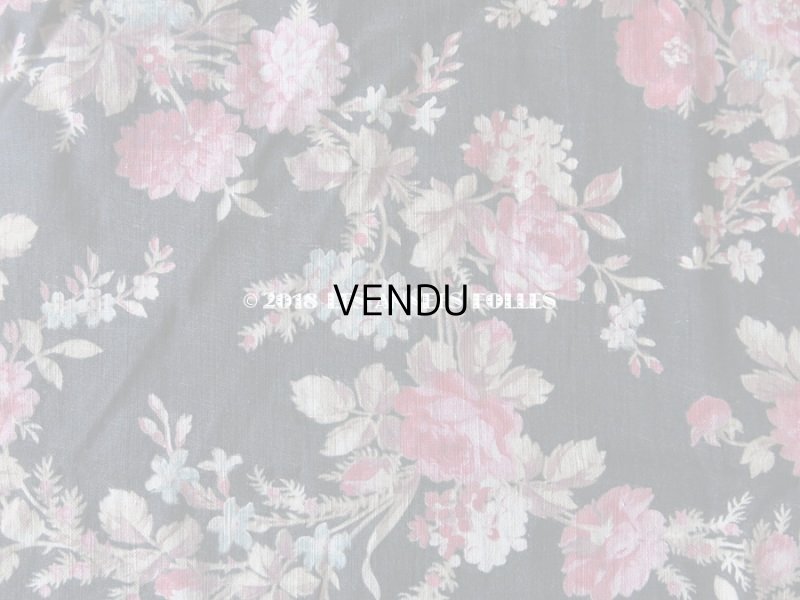 画像4: 19世紀末 アンティーク  ファブリック 薔薇　55×165 cm